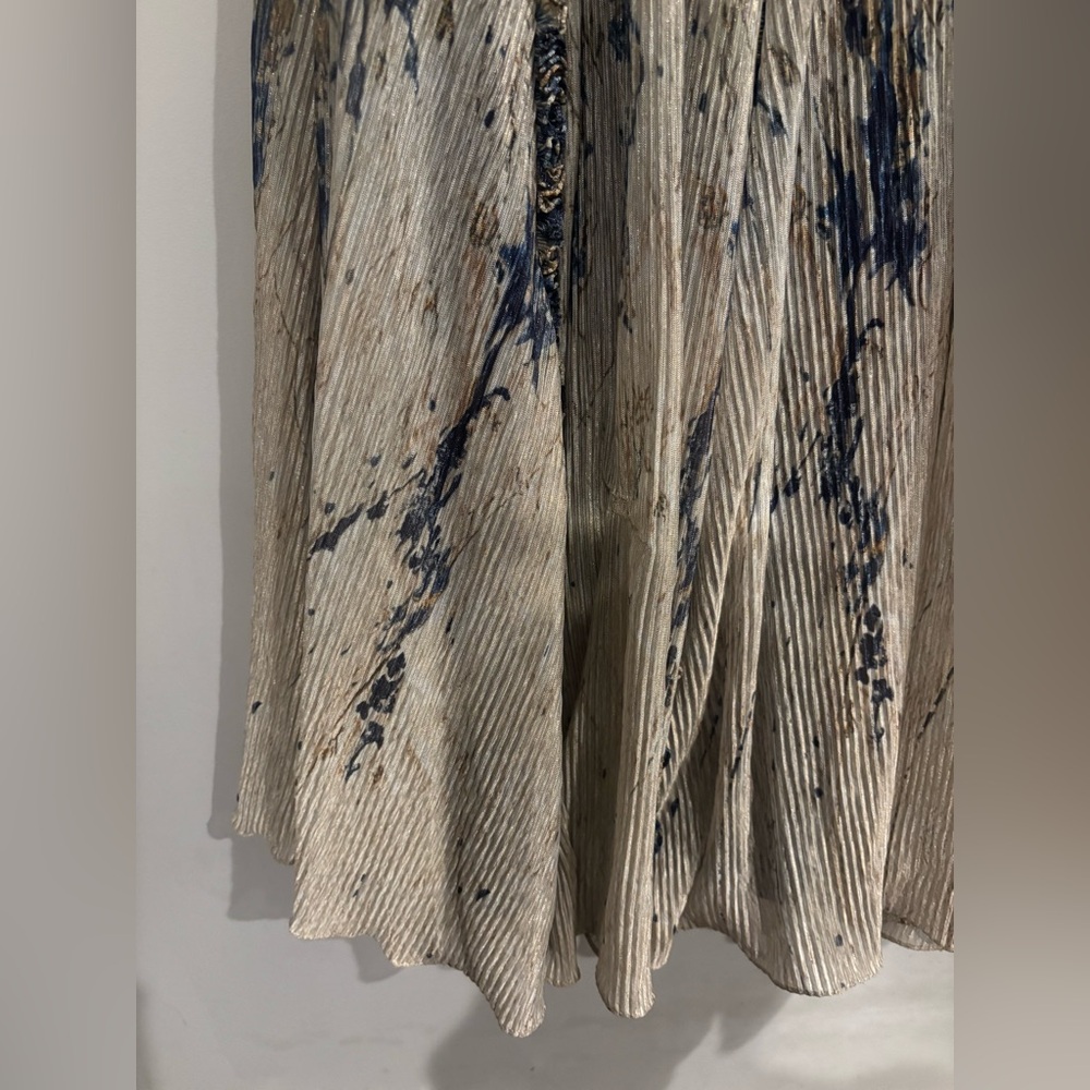 Rene Ruiz Collection Tiered Pleated Long Sleeve Maxi Dress - Picture 8 of 11